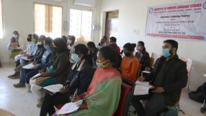 Class and event being conducted in Ranchi University