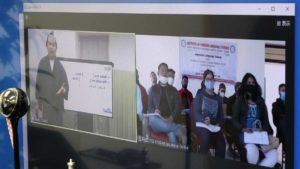 Online class taken by native speakers