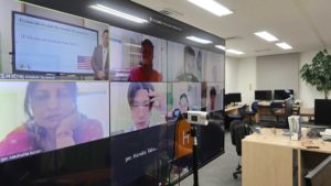 Students participating in SSO event